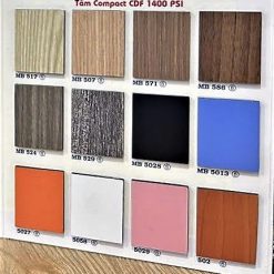 Vách Ngăn Vệ Sinh Compact CDF 6 Bảng màu tấm Compact CDF nén 1400