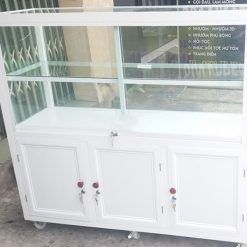 Tủ bếp nhôm kính nhỏ 8 Mẫu tủ nhôm kính mini nhỏ đẹp xinh xắn